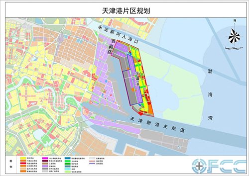 天津港东疆片区规划图