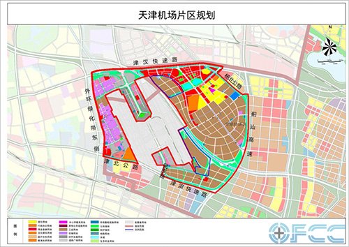 天津机场片区规划图
