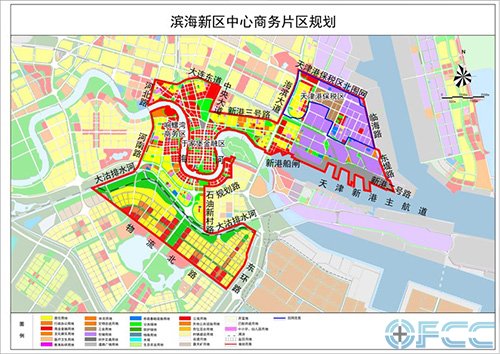 滨海新区中心商务片区规划图