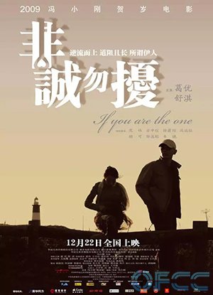 图1显示电影标题"非诚勿扰"美术字形的宣传海报