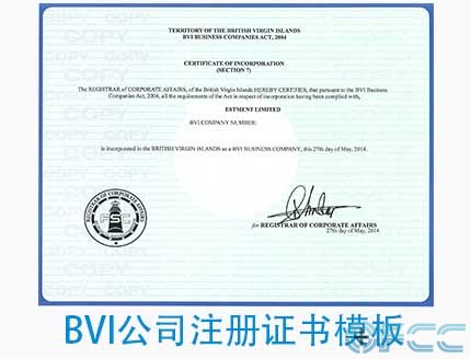 BVI˾ע֤